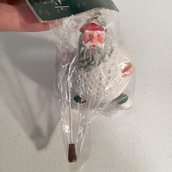 Vintage New Potpourri Designs Santa Claus Golf Ball Christmas Ornament St. Nick - Picture 4 of 5